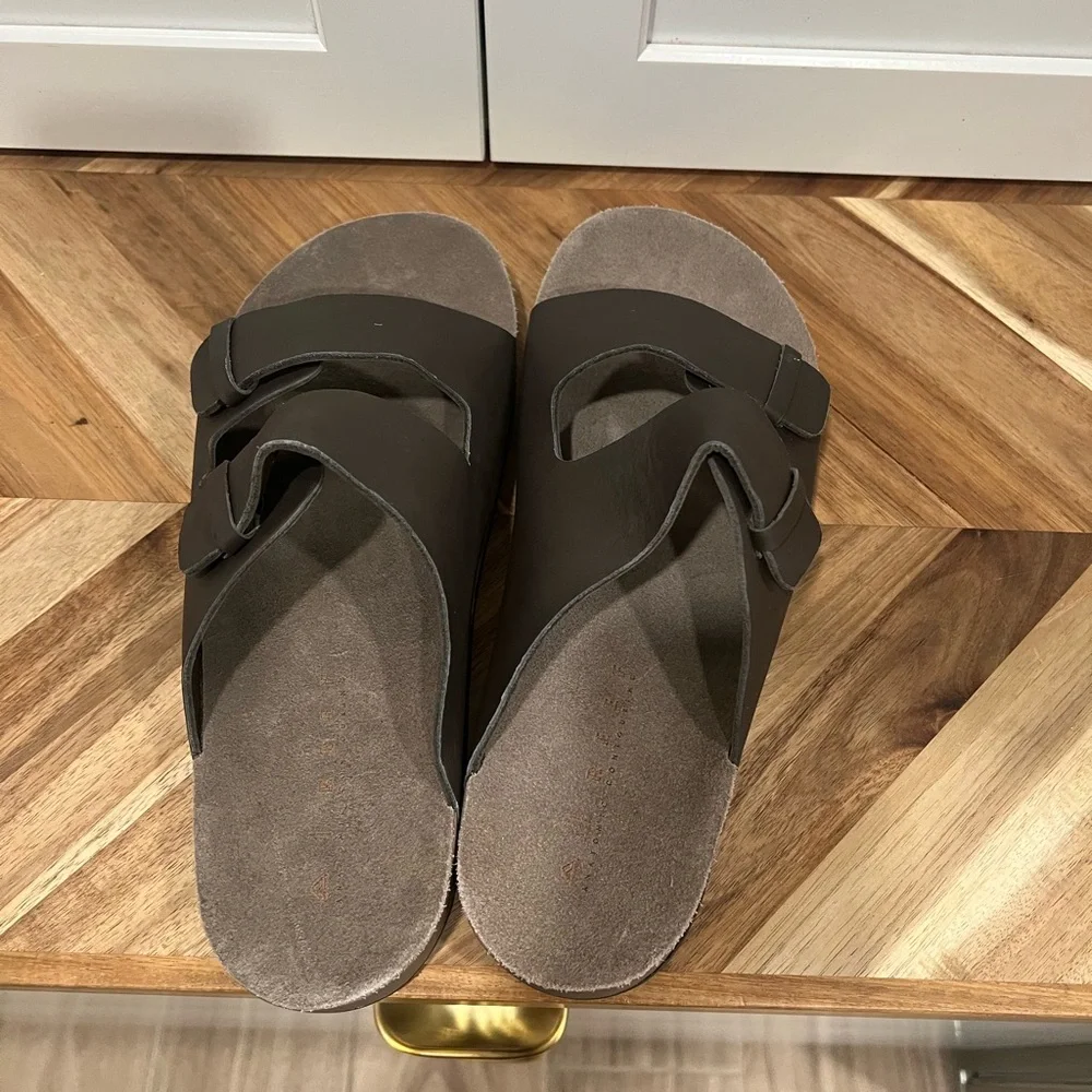 NEW* Reef Ojai Two Bar brown leather sandals size 9 - Picture 4 of 9